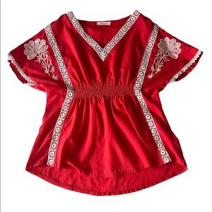 Annabelle Red Blouse